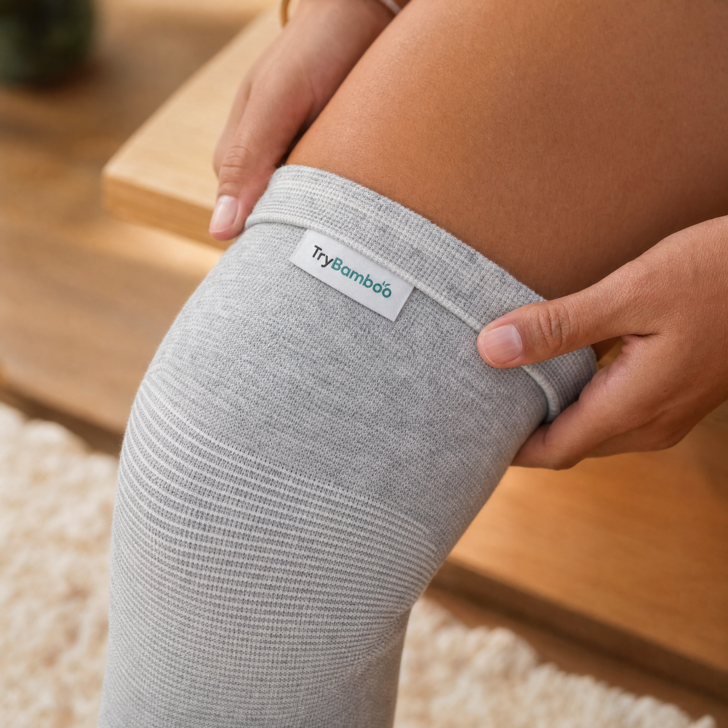 Premium Bamboo Knee Sleeve (Single)
